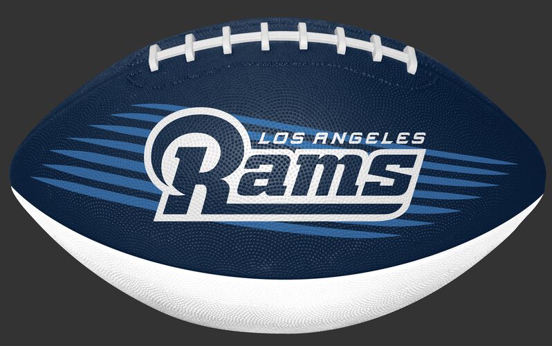 Navy and White NFL Los Angeles Rams Downfield Youth Football With Team Name SKU #07731073121