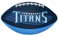 Back of a Tennessee Titans downfield youth football - SKU: 07731069121 image number null