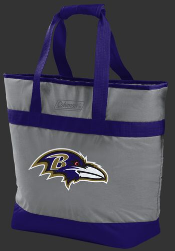 Rawlings Baltimore Ravens 30 Can Tote Cooler In Team Colors With Team Logo On Front SKU #07571092111