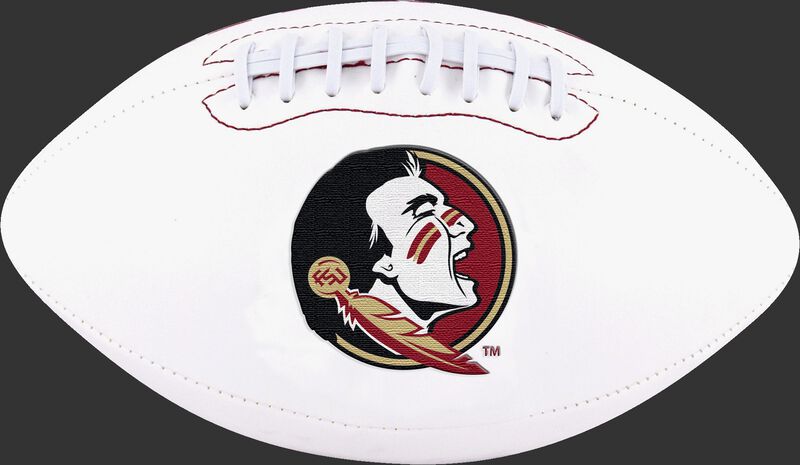White NCAA Florida State Seminoles Football With Team Logo SKU #05733020122