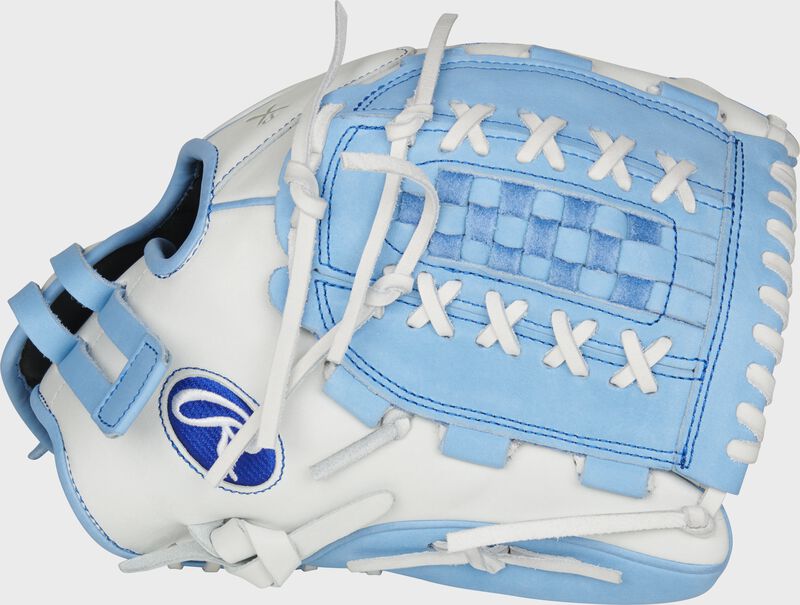 Thumb of a Columbia Blue/White Liberty Advanced Color Series 12.5in Fast Pitch Glove | SKU:RLA125-18CB