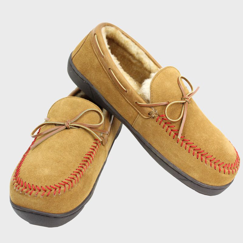 A pair of Men's Baseball Stitch Moccasins - SKU: RF50004-204
