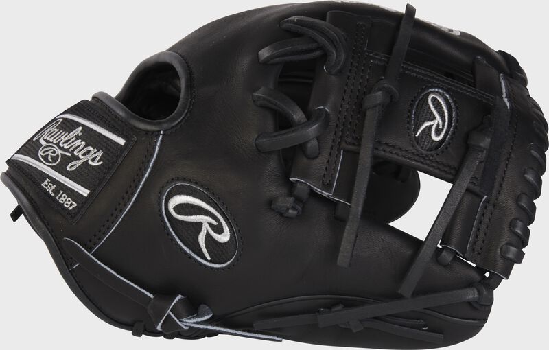 Thumb of a black Heart of the Hide R2G 11.5" infield glove with a black I-web - SKU: RSGPROR204-2B loading=