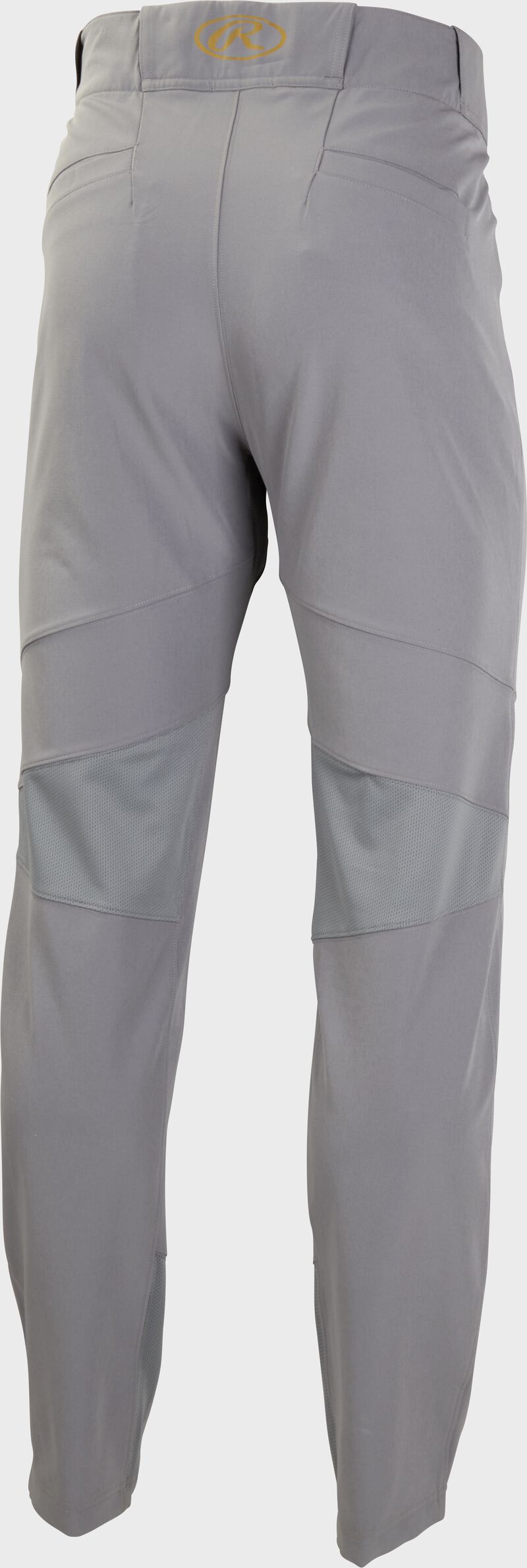 Back of a blue gray pair of Gold Collection athletic fit baseball pants - SKU: GCTBP-BG