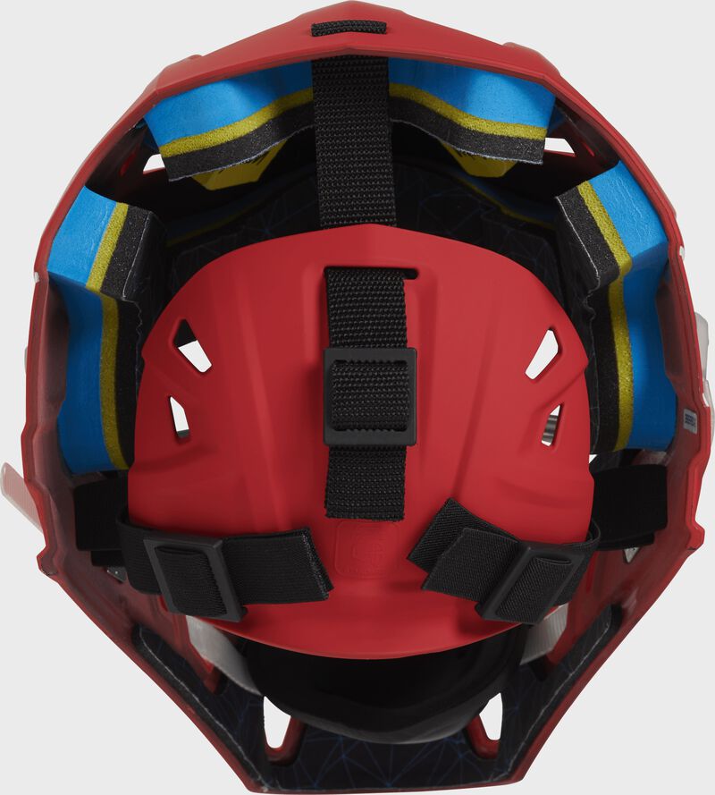 Back view of Rawlings Mach Catcher's Helmet - SKU: CHMCH