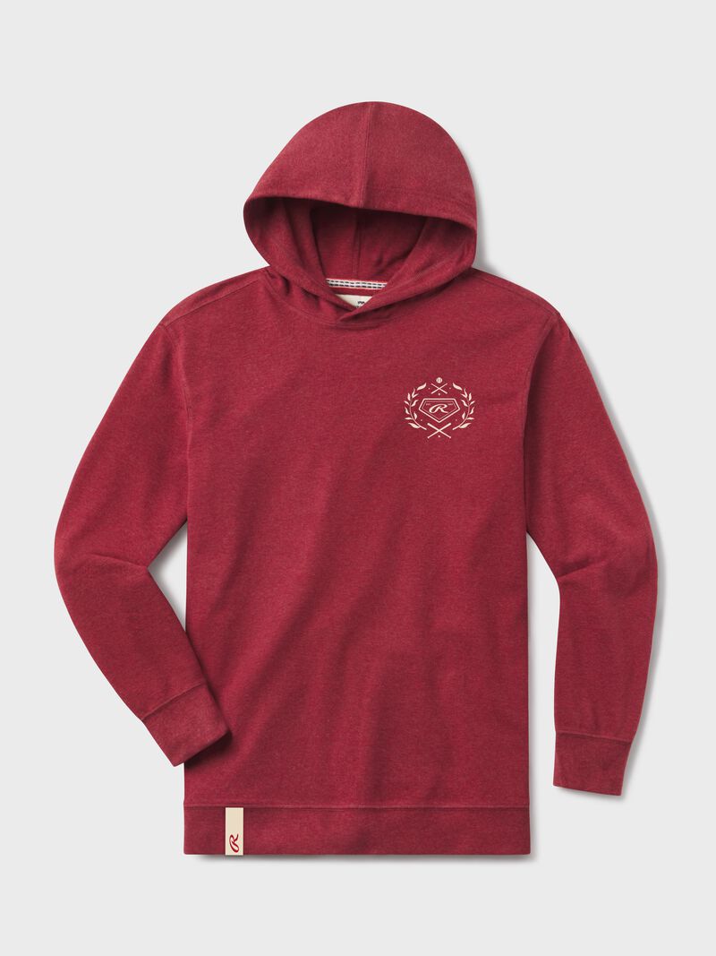 Rawlings x The Normal Brand Puremeso Fleece Hoodie, Maroon, Adult 3XL