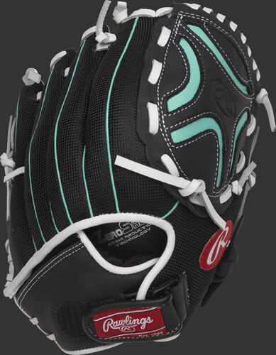 CL110BMT 11-inch youth Champion Lite softball infield glove with a black back and Velcro adjustable wrist strap