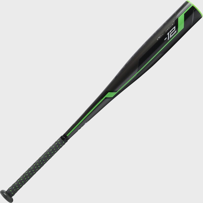 A black Rawlings USA -12 Threat bat - SKU: USDT12