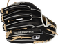 Black back of a HOH R2G 11.5-Inch infield glove with the MLB logo on the pinky - SKU: PROR934-2CB image number null