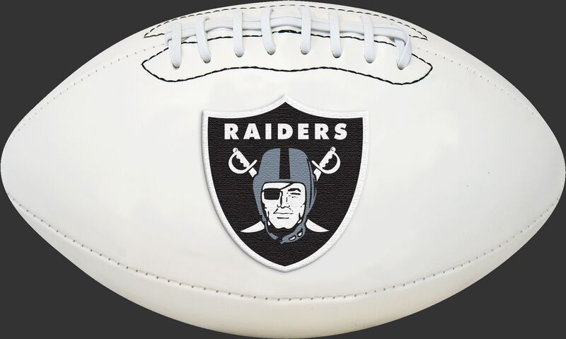 White NFL Oakland Raiders Football With Team Logo SKU #06541072811