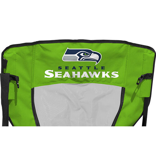 Back of Rawlings Blue and Bright Green NFL Seattle Seahawks High Back Chairs With Team Name SKU #09211085518