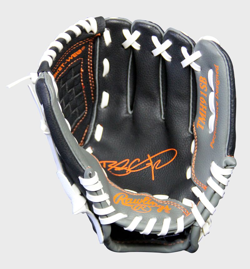 Shell palm view of Rawlings MLBPA 9-inch Brandon Crawford Player glove