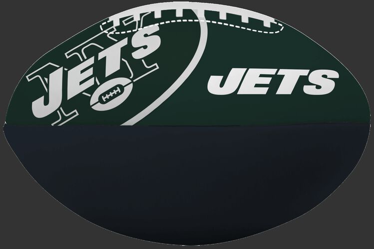 NFL New York Jets Big Boy softee football in team colors and featuring team logos