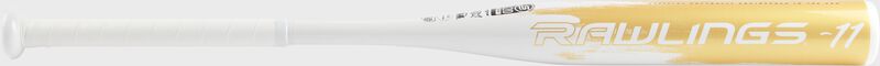 Rawlings logo on the barrel of an Ombre softball bat - SKU: FP2O11
