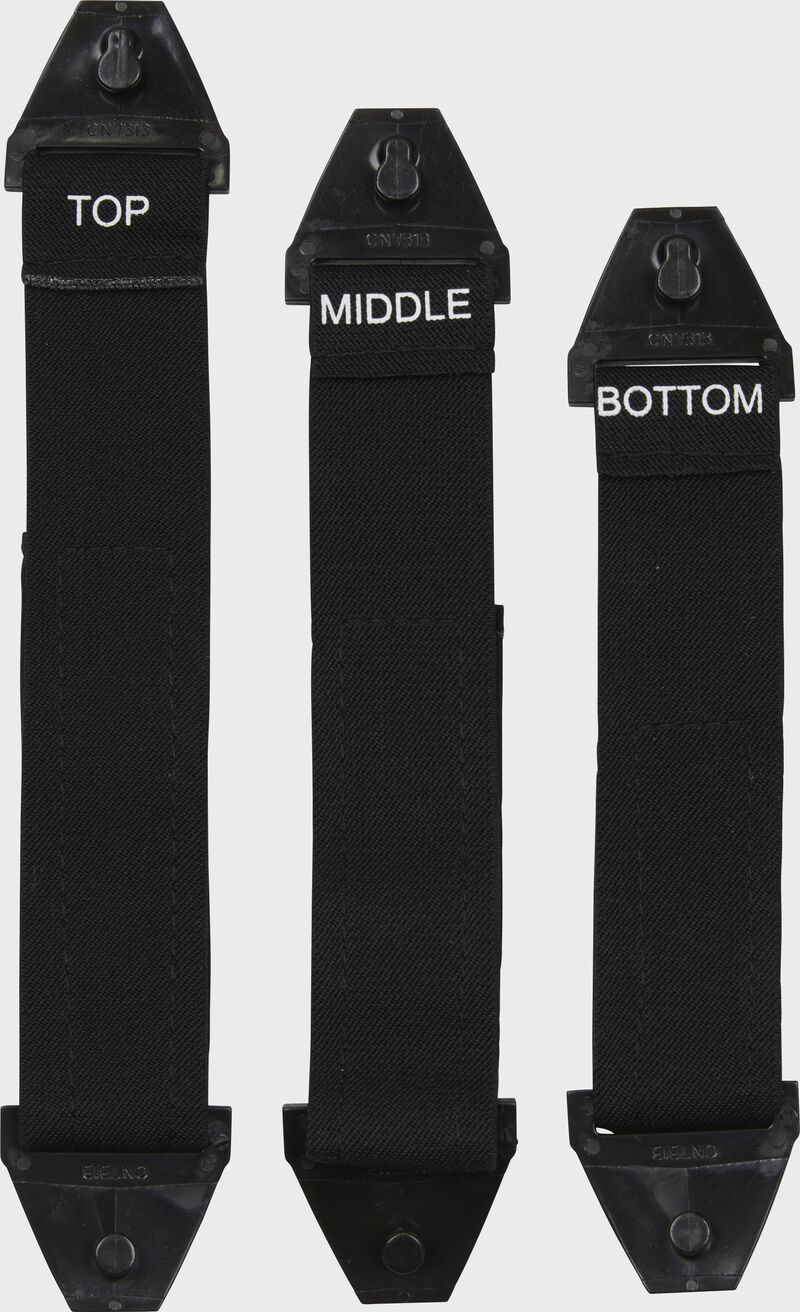 3 separate Mach leg guard replacement straps - SKU: MLGE