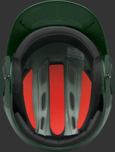 Coolflo High School/College Batting Helmet Dark Green