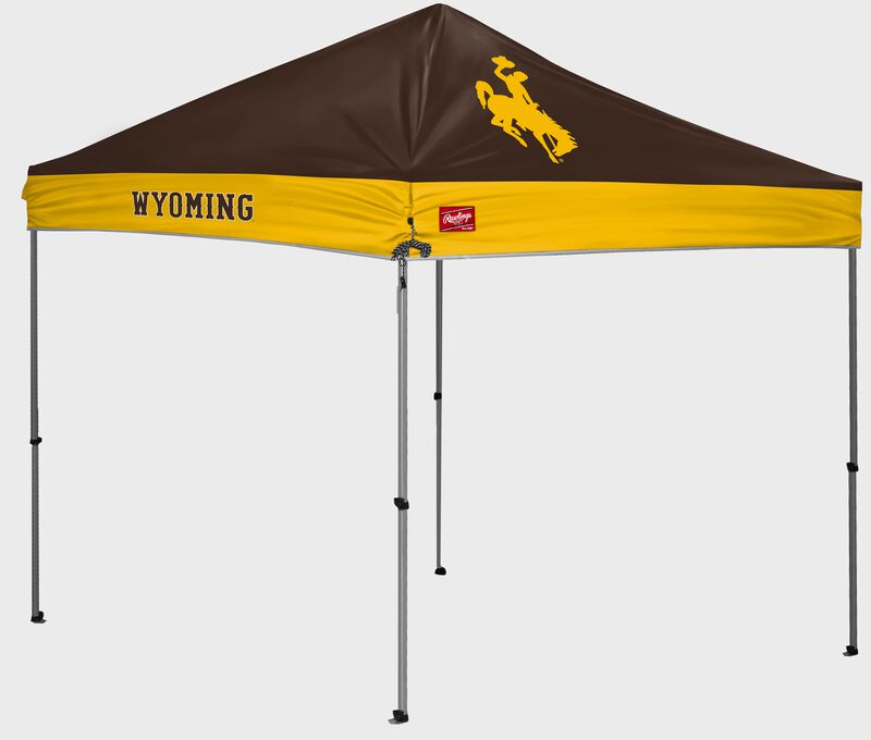 A Wyoming Cowboys 9'x9' straight leg canopy