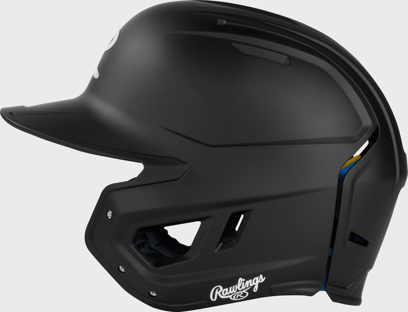 Rawlings Mach Fit Baseball Batting Helmet, Black
