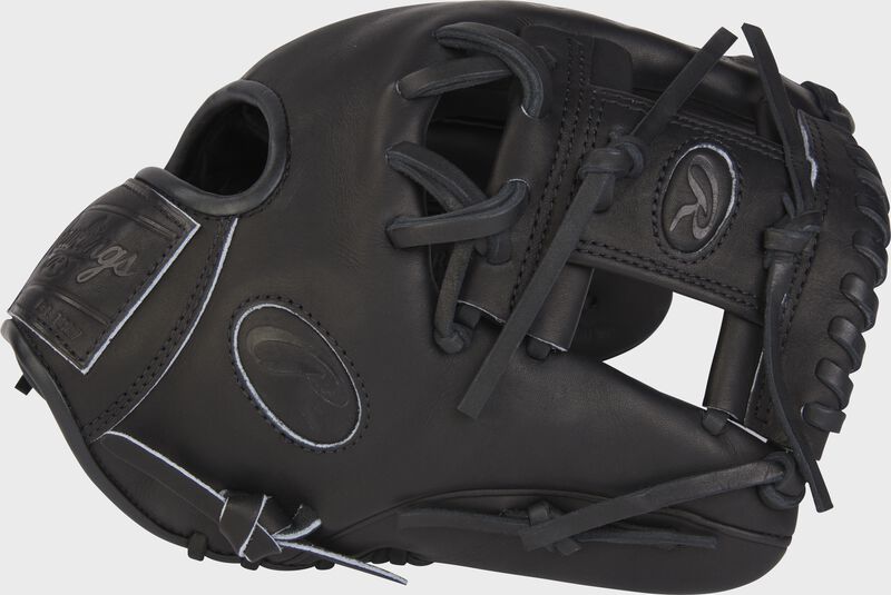 Thumb of a Black Heart of the Hide Black element glove with a Black I web - SKU: PRO204-2B