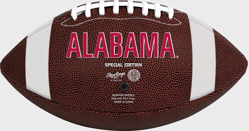 Brown NCAA Alabama Crimson Tide Game Time Football With Team Name SKU #04623066121