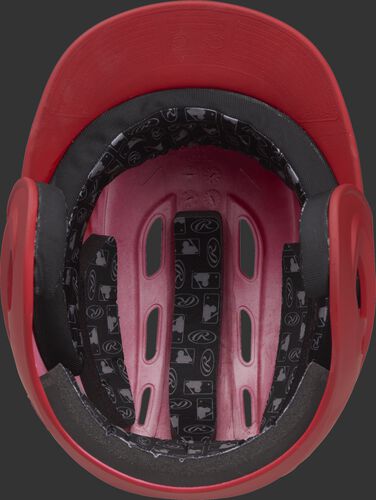 Coolflo High School/College Matte Batting Helmet Scarlet