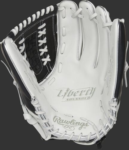 RLA125-18BP Rawlings Liberty Advanced Color Series glove with a white palm and white laces