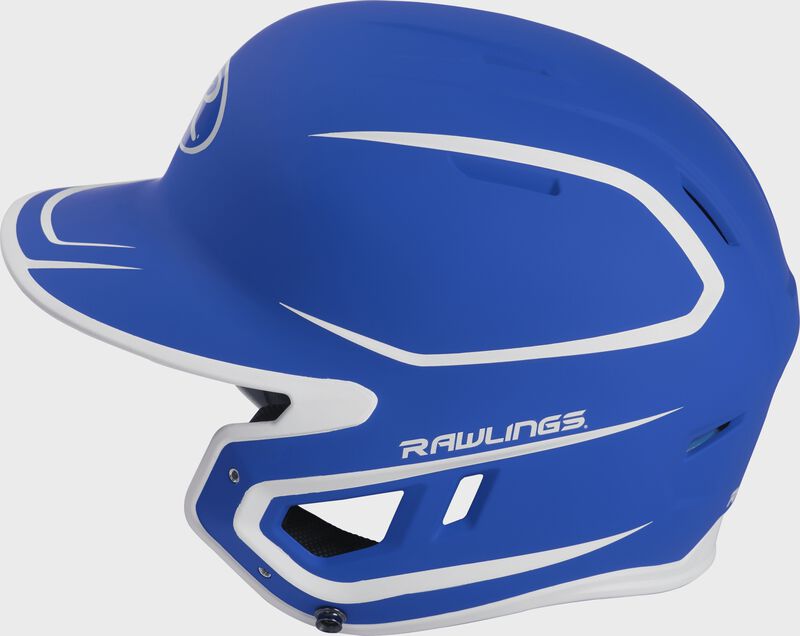Left-side view of Rawlings Mach Batting Helmet | 1-Tone & 2-Tone - SKU: MACH loading=