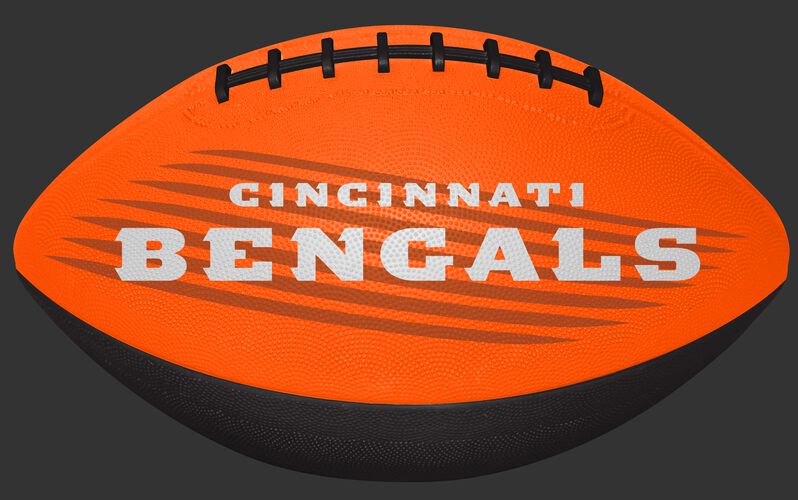 Orange NFL Cincinnati Bengals Downfield Youth Football With Team Name SKU #07731063121