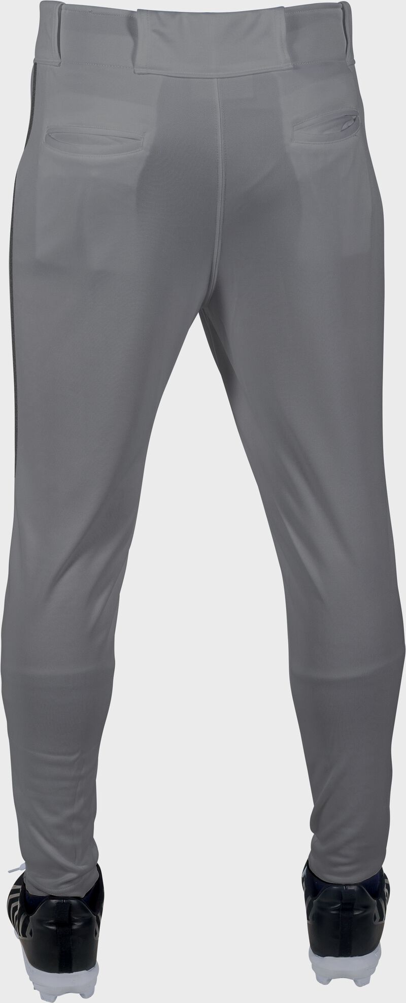 Rawlings Launch Jogger Fit Piped Baseball Pants, Adult L, Blue Gray/Black
