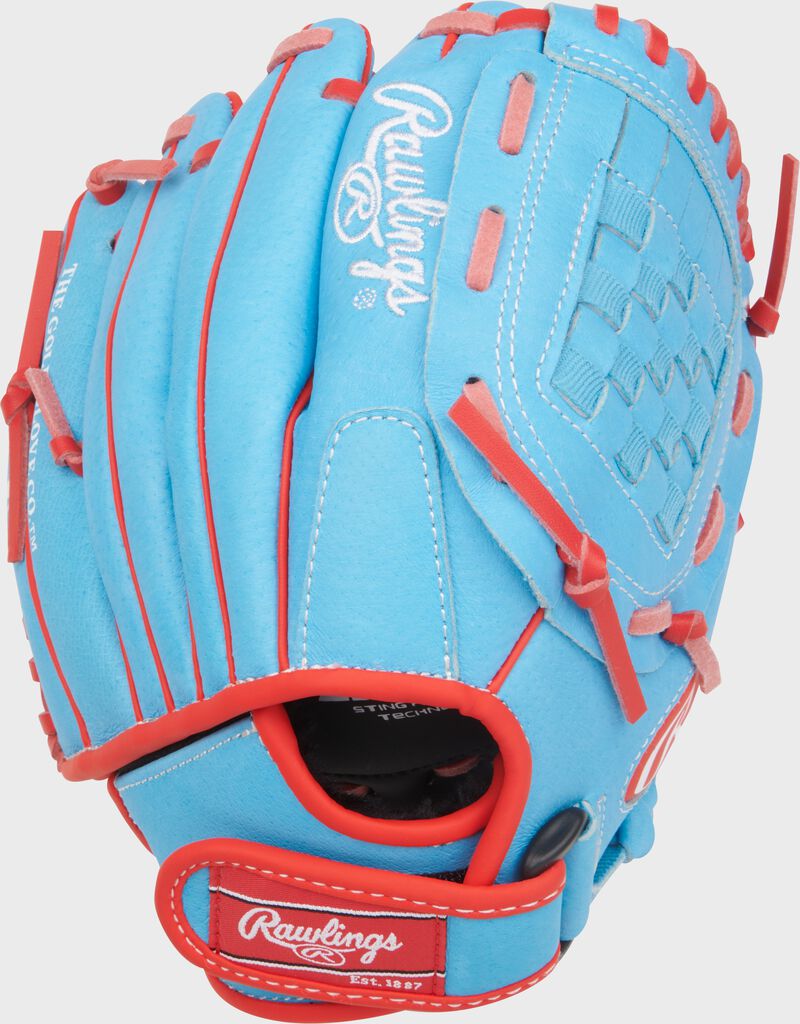 Back of a Rawlings Sure Catch 10-Inch Jacob deGrom Signature Glove