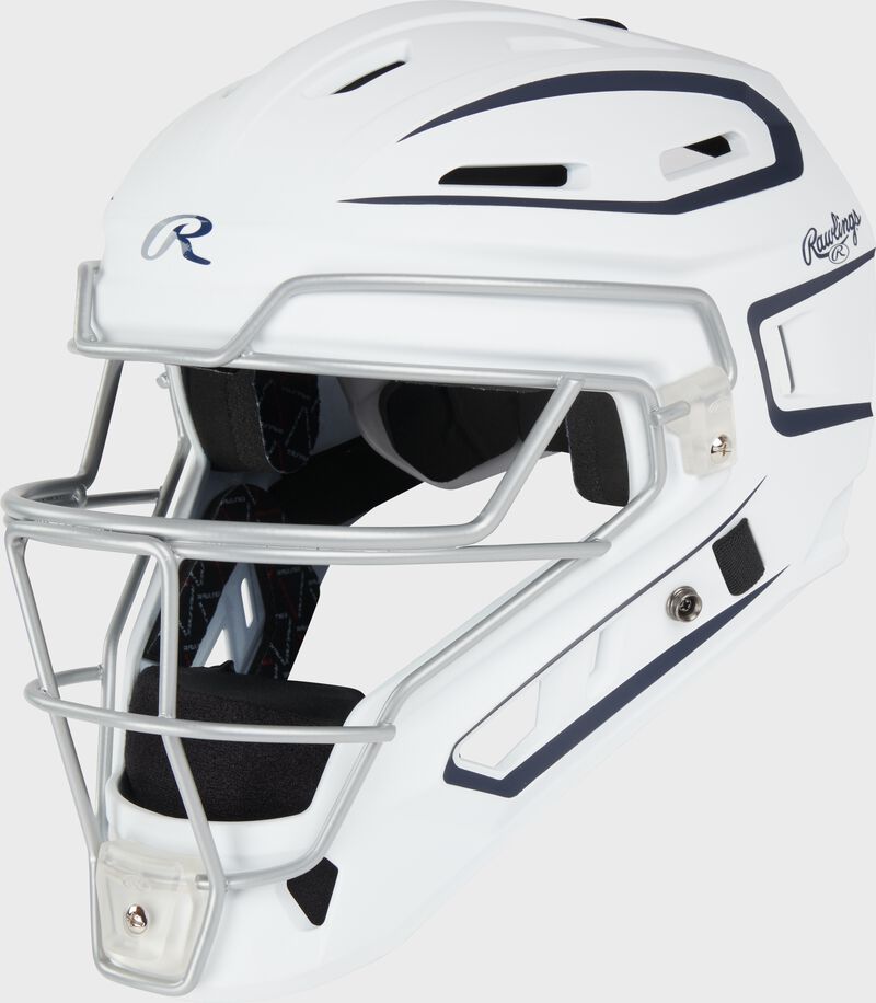 Limited Edition Mach Splatter Catcher's Gear Set, Adult, Navy/White