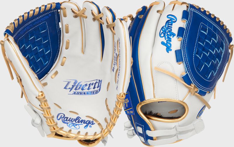 Liberty Advanced Color Series 12 in Fastpitch Glove, White/Royal, Right