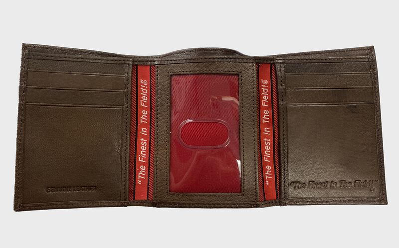 Debossed Stitch Tri-Fold Wallet