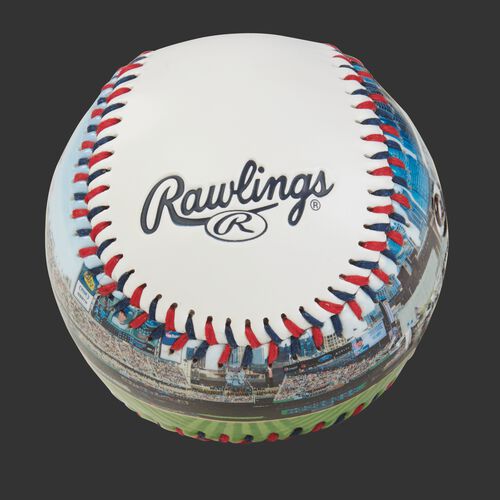 Rawlings logo on a Minnesota Twins team stadium ball