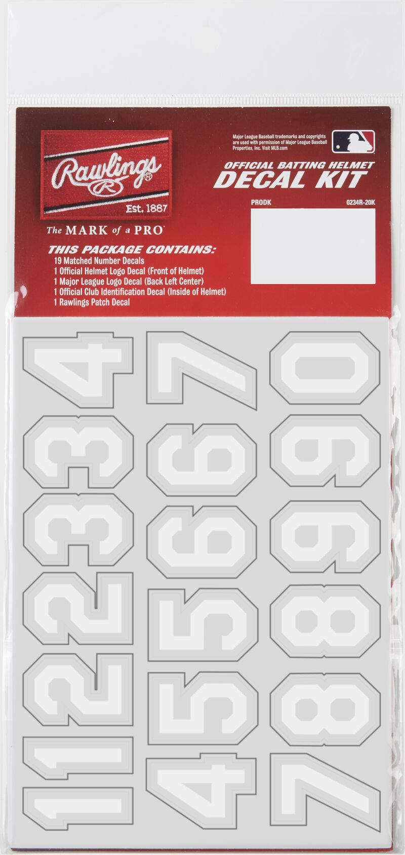 Number stickers for a Mets sticker kit loading=