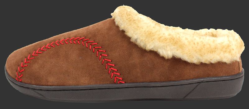 Left side of a RF50005-200 Men's baseball stitch hooded clog with a baseball stitch pattern