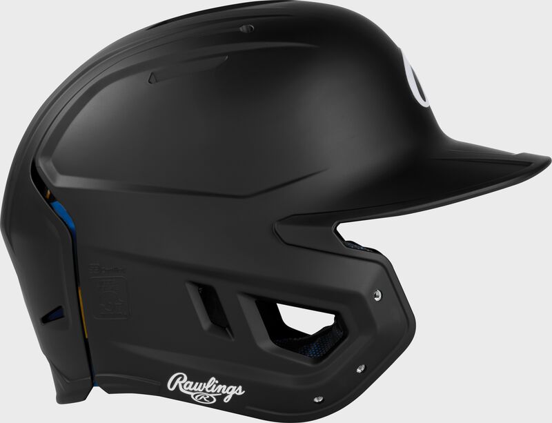 Rawlings Mach Fit Baseball Batting Helmet, Black