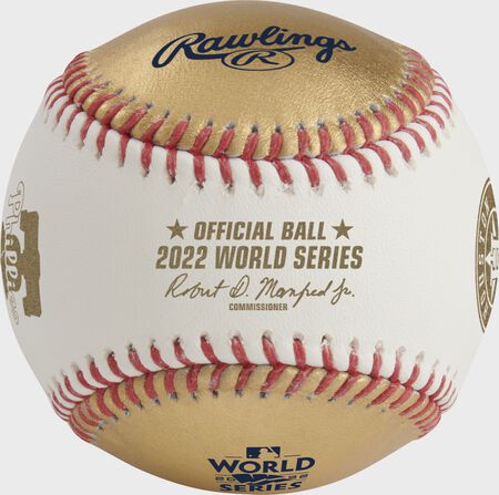 MLB 2022 Gold World Series Dueling Baseball MLB 2022 Gold World Series Dueling Baseball