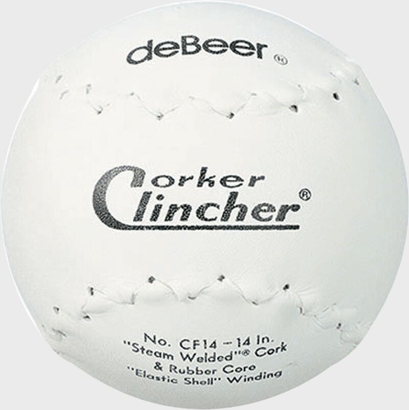 A white W10188 deBEER 14-inch clincher softball loading=