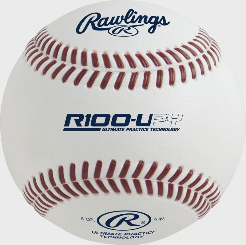 R100-UPY Ultimate Practice Technology youth baseball with raised, molded seams