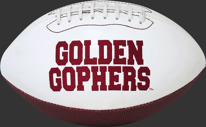 White NCAA Minnesota Golden Gophers Football With Team Name SKU #05733085811
