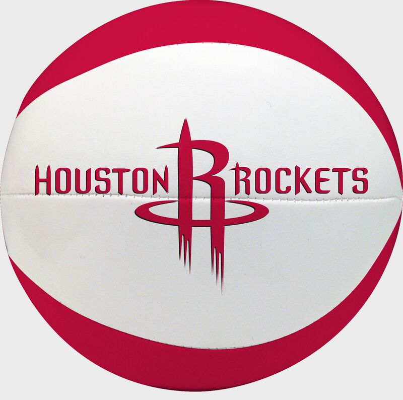 Rawlings Red and White NBA Houston Rockets Softee Basketball With Team Name and Logo SKU #03564209111