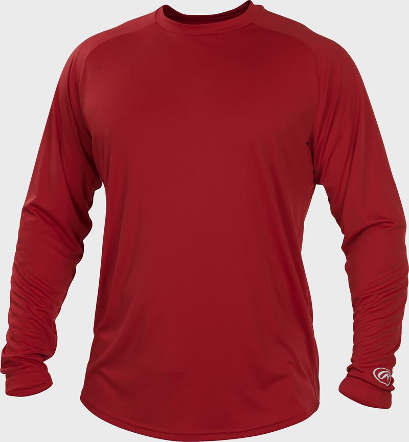 Scarlet LSRT Adult crew neck long sleeve shirt loading=