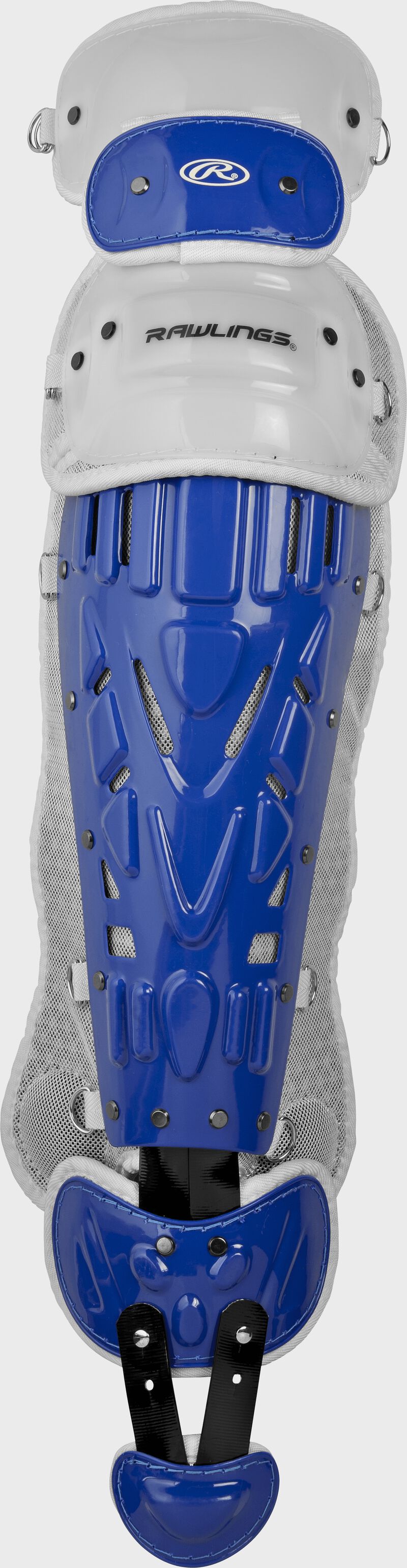 Front of a royal Velo leg guard