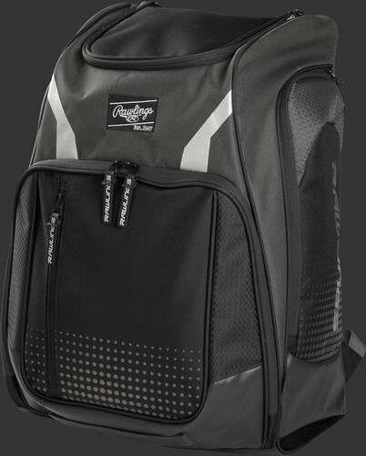 Front angle view of a gray Legion equipment backpack - LEGION-GR