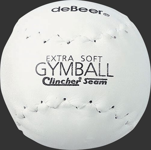 A white W11192 deBEER 12-inch Clincher softball