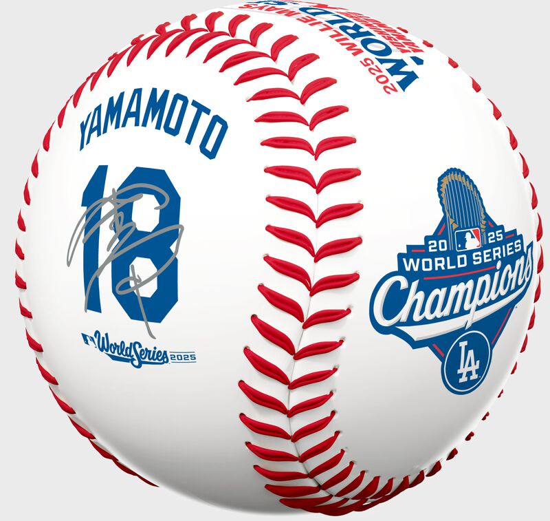 2025 Yoshinobu Yamamoto World Series MVP Replica Baseball, 1 Ball
