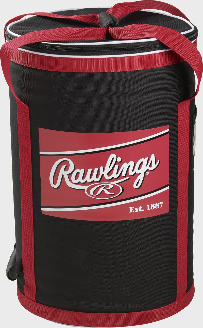 A red Rawlings Soft-Sided Ball Bag - SKU: RSSBB-B