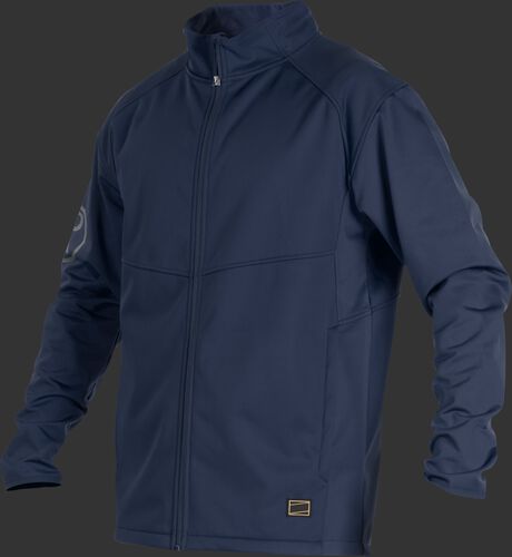 A navy Gold Collection mid weight jacket with long sleeves and full zip - SKU: GCMW2-N