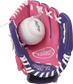 Shell palm view of Players Series 9 in Softball glove with Soft Core Ball image number null